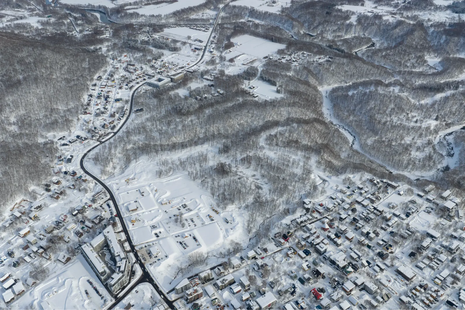 Aerial view of Hirafu East site